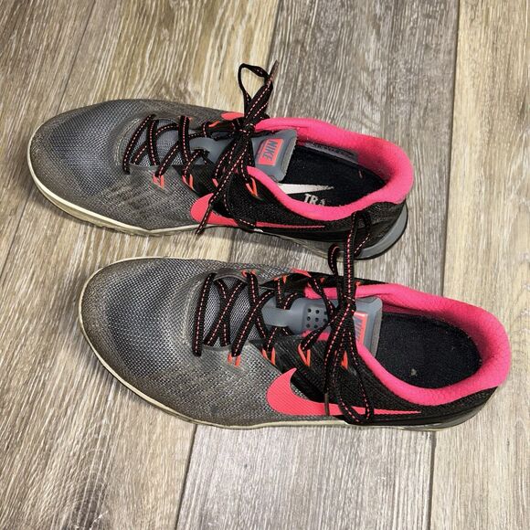 Nike Metcon 3 849807-004 Black Wolf Grey Pink Women's US Size 7 Sneaker Shoes - Picture 8 of 14
